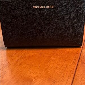 Michael Kors Black Textured Wallet